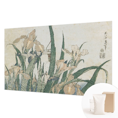 Photo wallpaper with a delicate iris pattern