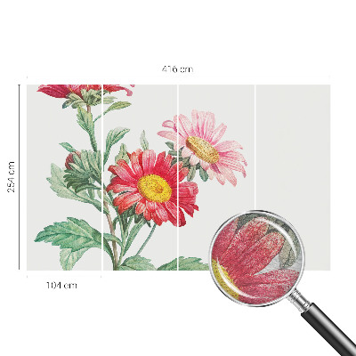 Wall mural for bedroom Delicate flowers