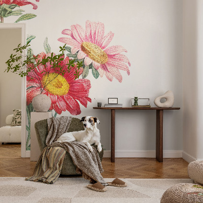Wall mural for bedroom Delicate flowers