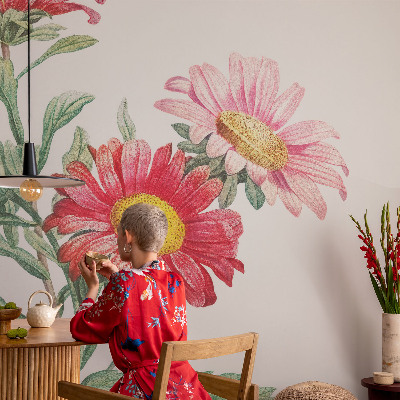 Wall mural for bedroom Delicate flowers