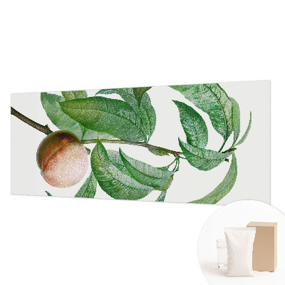 Bedroom wall mural wallpaper with a ripe peach design
