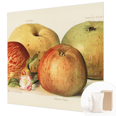 Wallpaper mural with apple blossom design