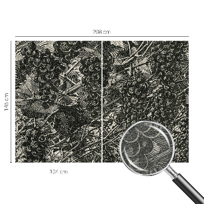 Wall mural Grape print