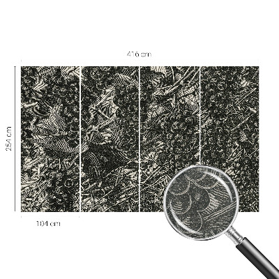 Wall mural Grape print