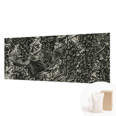 Wall mural with a grape print