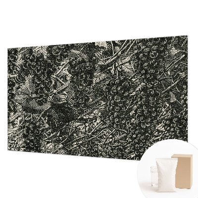 Wall mural with a grape print