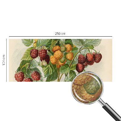 Photo wallpaper Classic raspberries