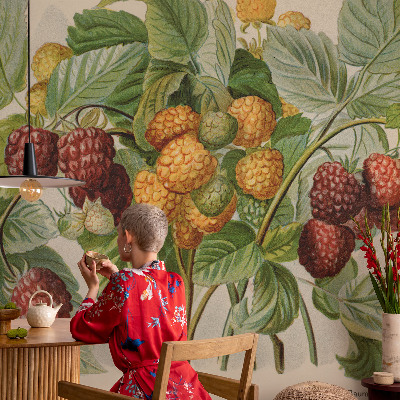 Photo wallpaper Classic raspberries