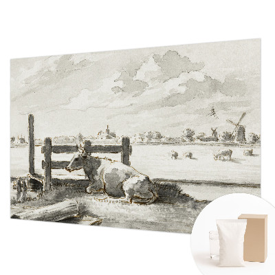 Photo wall mural with a rural idyll scene