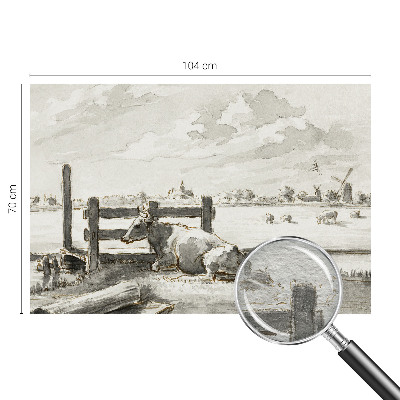 Photo wall mural with a rural idyll scene