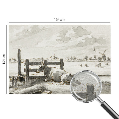 Photo wall mural with a rural idyll scene