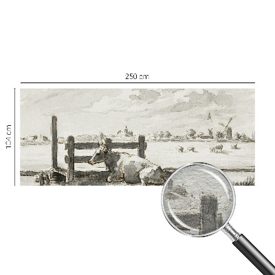 Photo wall mural with a rural idyll scene