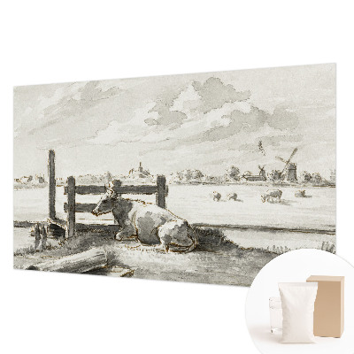 Photo wall mural with a rural idyll scene