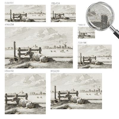 Photo wall mural with a rural idyll scene