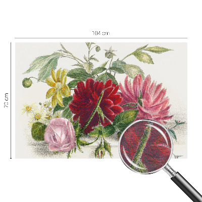 Large wall mural wallpaper Flower bouquet