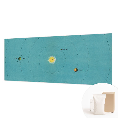 Modern wall mural featuring a cosmic system design