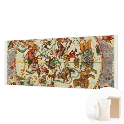 Modern wall mural for bedroom featuring star compositions