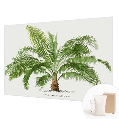 High quality wall mural wallpaper with a shiny palm tree design