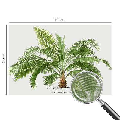 High quality wall mural wallpaper with a shiny palm tree design