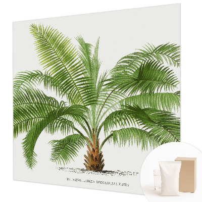 High quality wall mural wallpaper with a shiny palm tree design