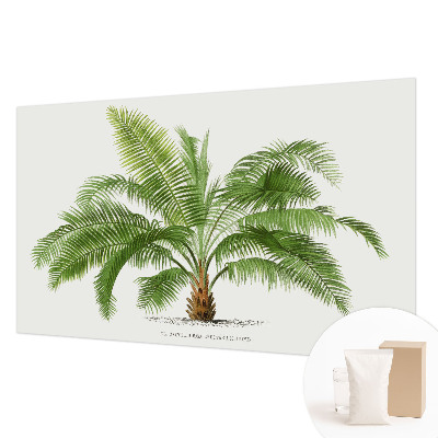 High quality wall mural wallpaper with a shiny palm tree design