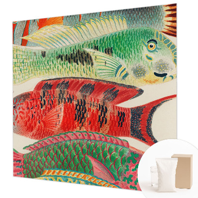 Premium wall mural for bedroom with an exotic fish design