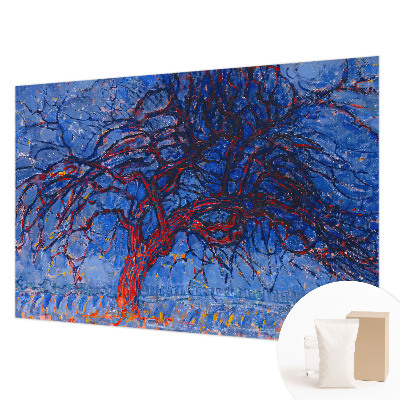 Photo wall mural with a flame tree design