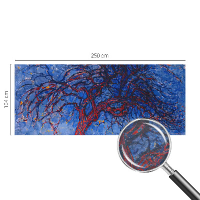 Photo wall mural with a flame tree design