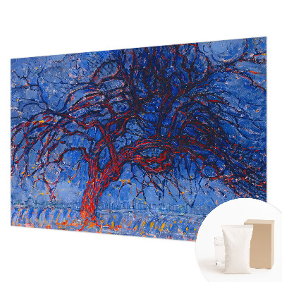 Photo wall mural with a flame tree design