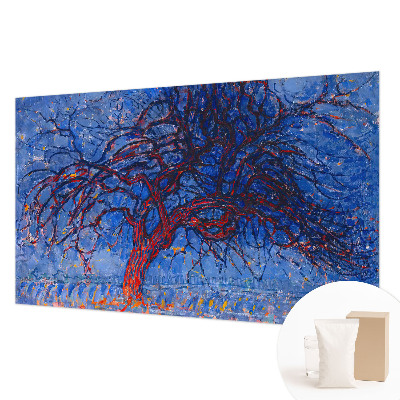 Photo wall mural with a flame tree design