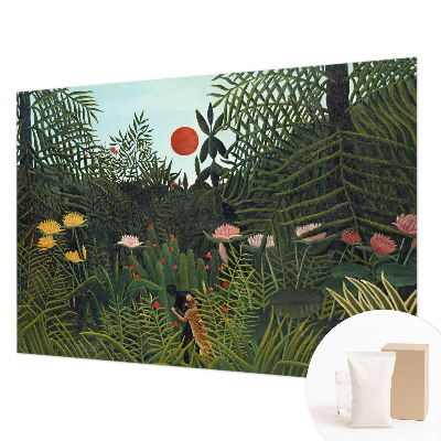 Wallpaper mural with an exotic landscape design