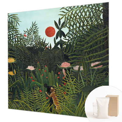 Wallpaper mural with an exotic landscape design