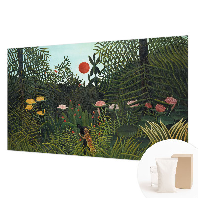 Wallpaper mural with an exotic landscape design