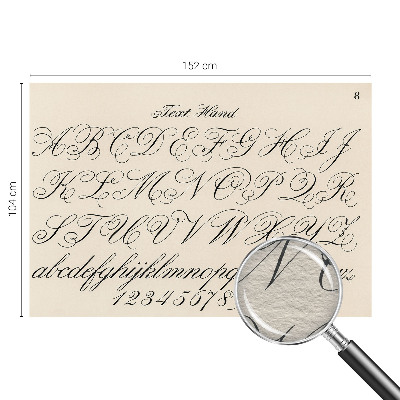 Photo wallpaper with calligraphic writing