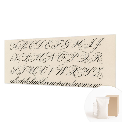 Photo wallpaper with calligraphic writing