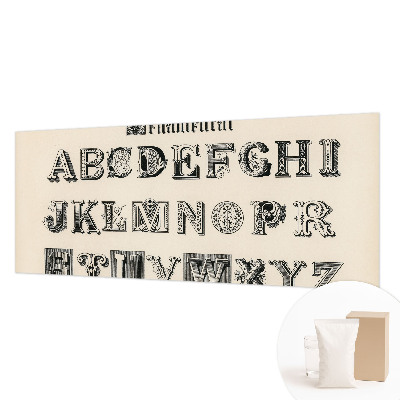 Wall mural for living room Decorative letters