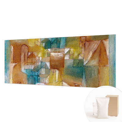 Bedroom wall mural wallpaper with a geometric structures design