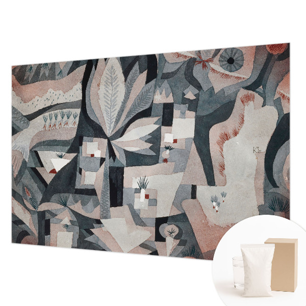 Large wall mural with an abstract nature motif