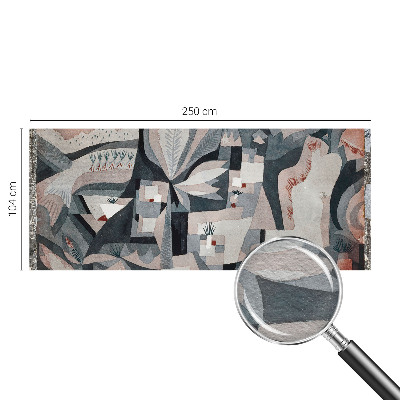 Large wall mural with an abstract nature motif