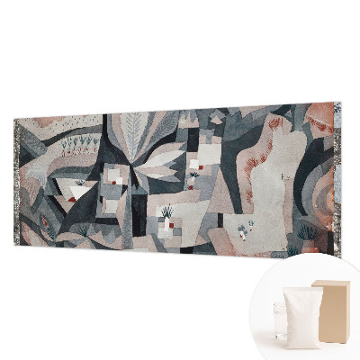 Large wall mural with an abstract nature motif