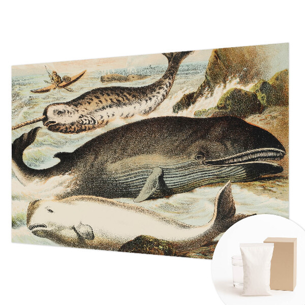 Custom size wall mural featuring sea giants