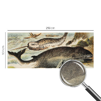 Custom size wall mural featuring sea giants