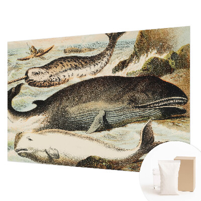 Custom size wall mural featuring sea giants