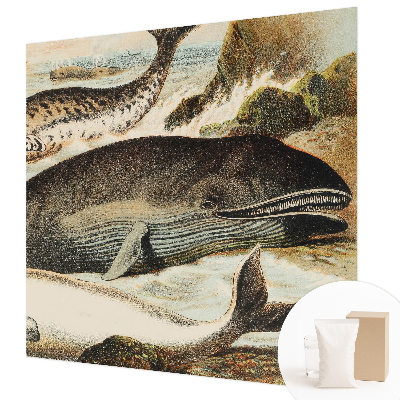 Custom size wall mural featuring sea giants