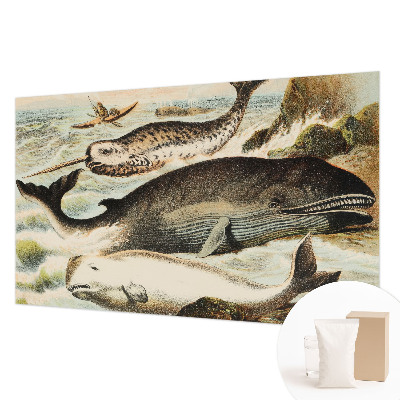 Custom size wall mural featuring sea giants