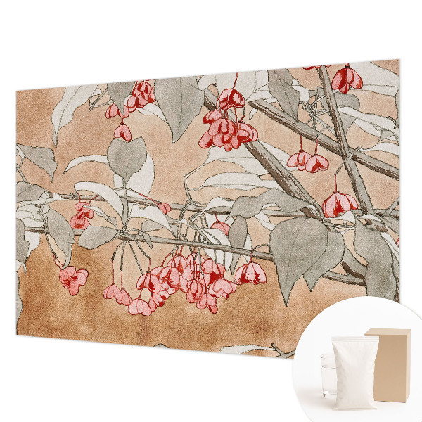 Large wall mural wallpaper with a floral harmony design