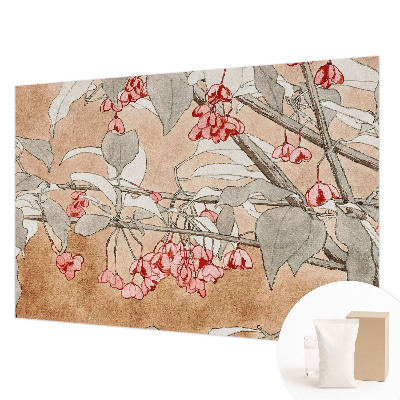 Large wall mural wallpaper with a floral harmony design
