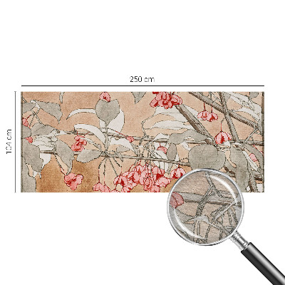 Large wall mural wallpaper with a floral harmony design