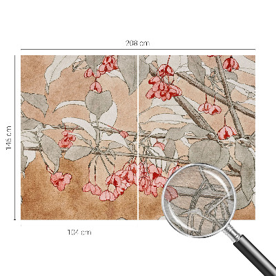 Large wall mural wallpaper with a floral harmony design