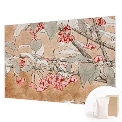 Large wall mural wallpaper with a floral harmony design